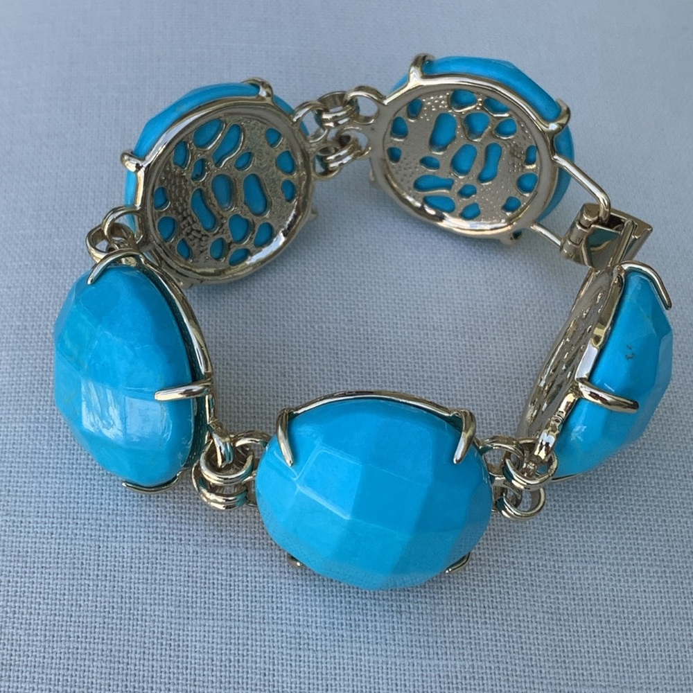 Kendra Scott Turquoise and Gold Bracelet. RARE.